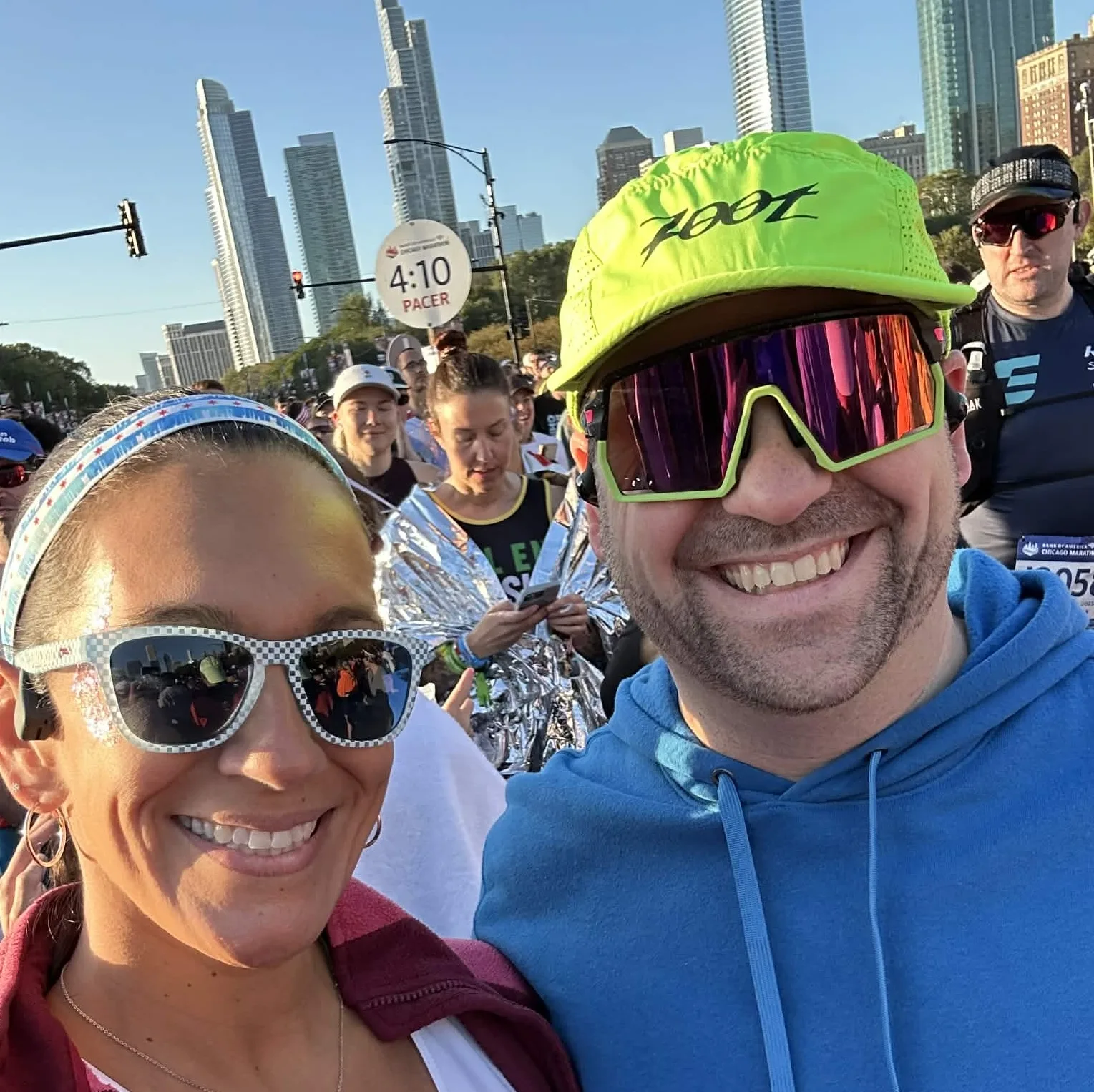 Kim before the race