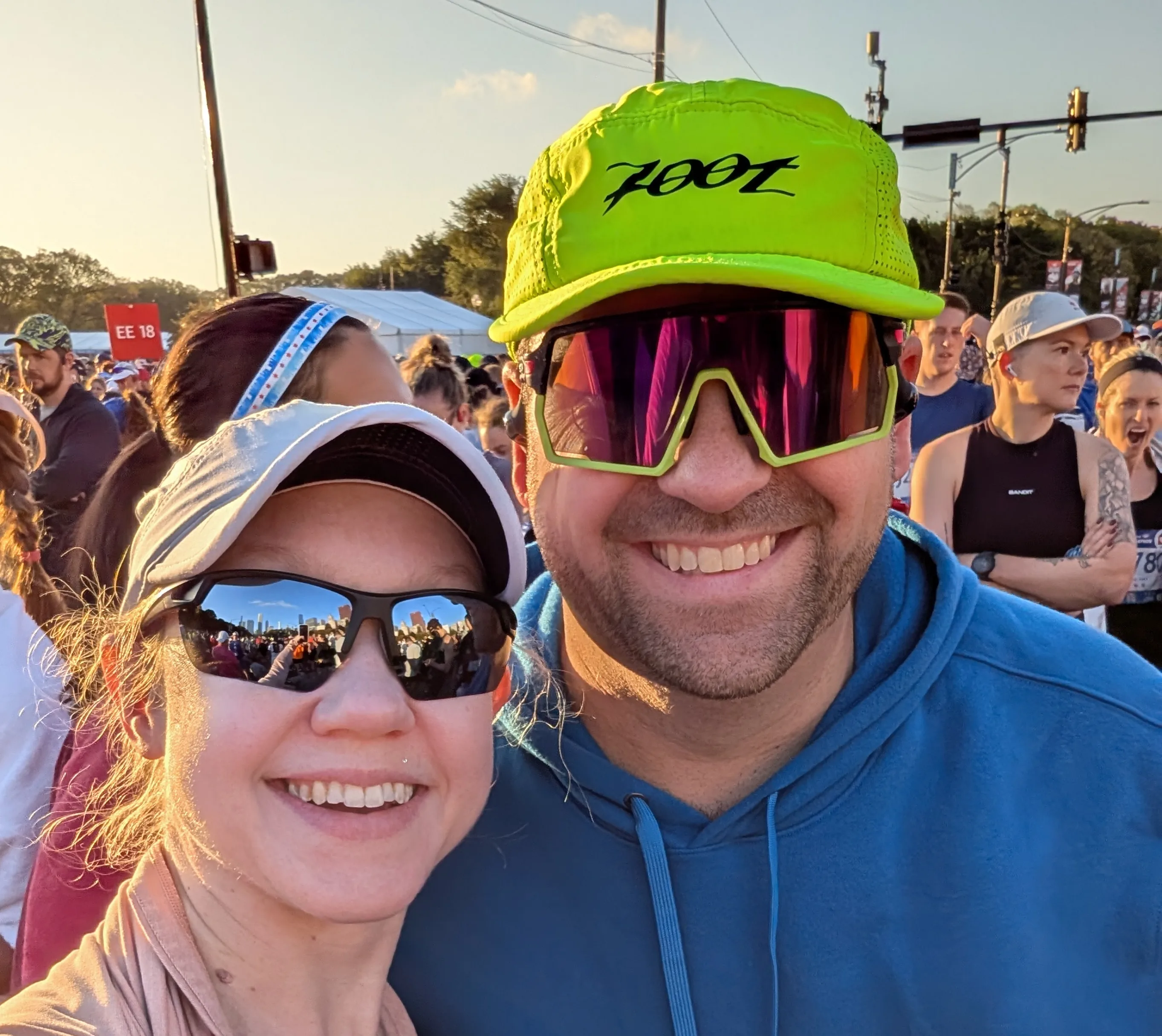 Mindi before the race