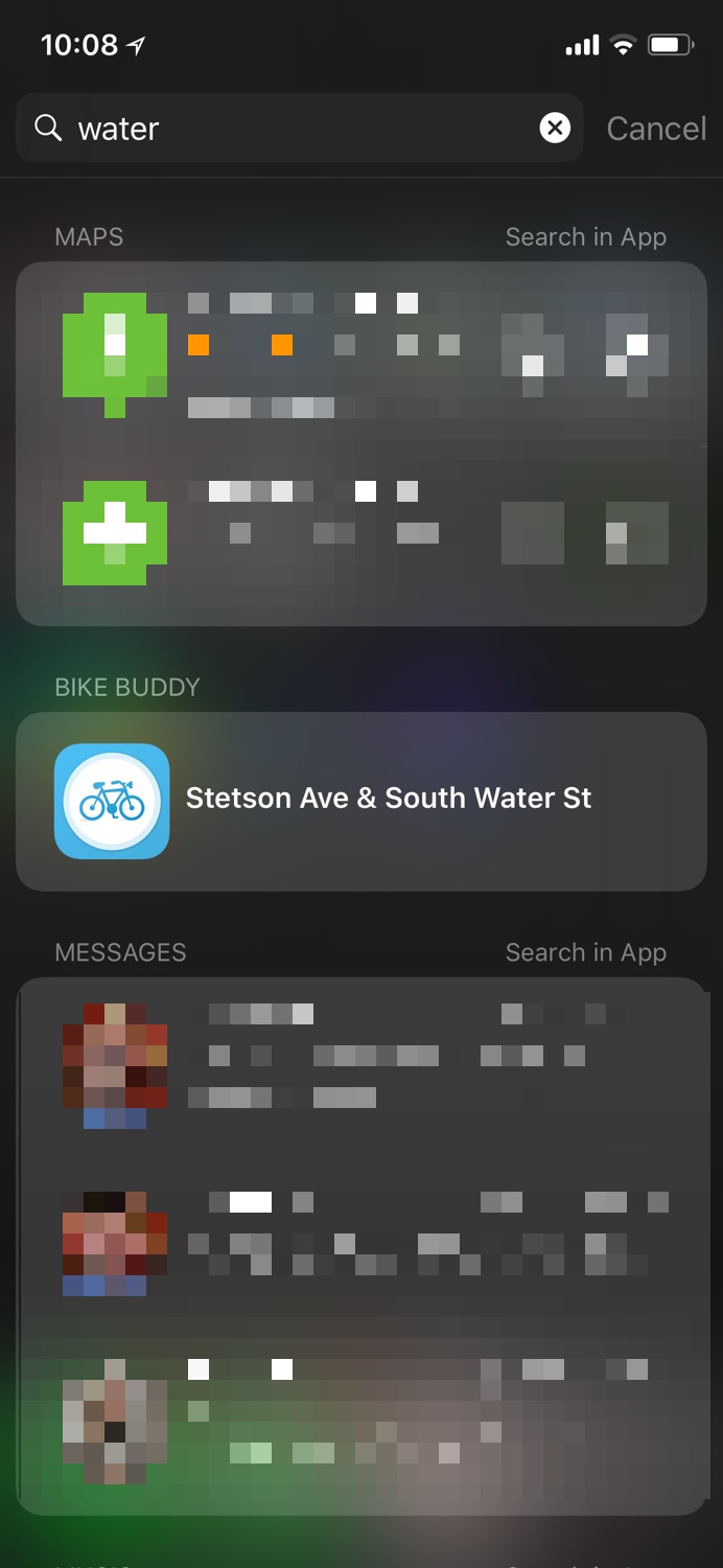 Siri Search Suggestion with Bike Share Buddy