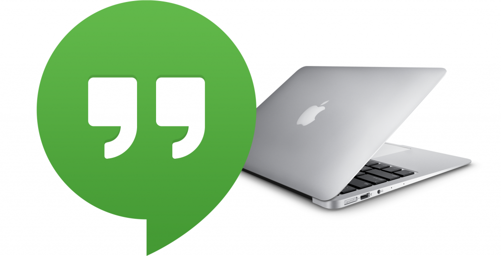 Google Hangouts on a MacBook Air